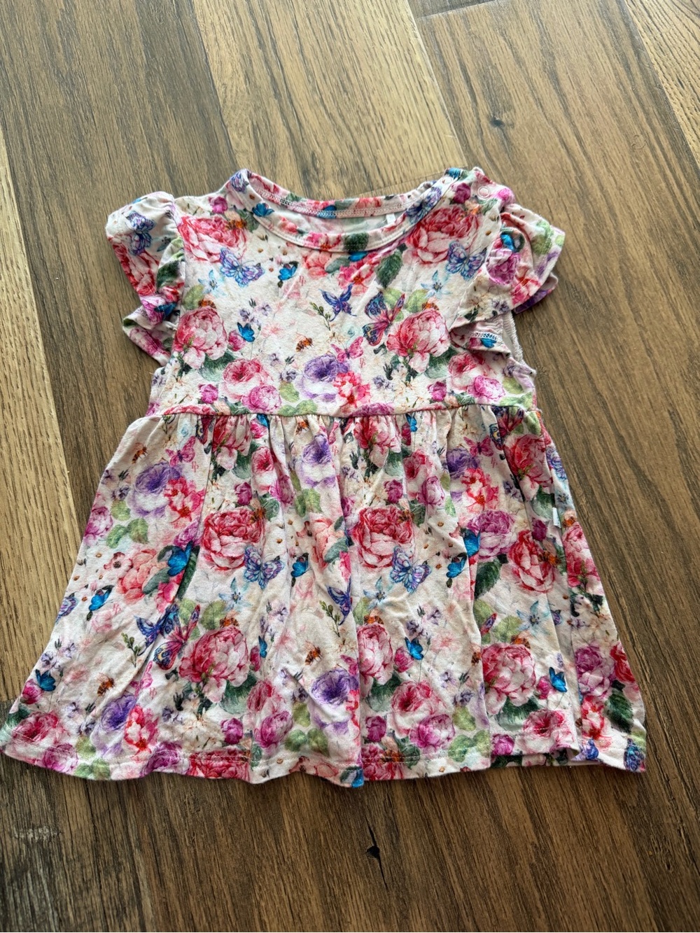 Posh Peanut Floral Butterfly Bamboo Shirt